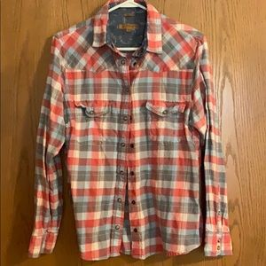 Snap front flannel